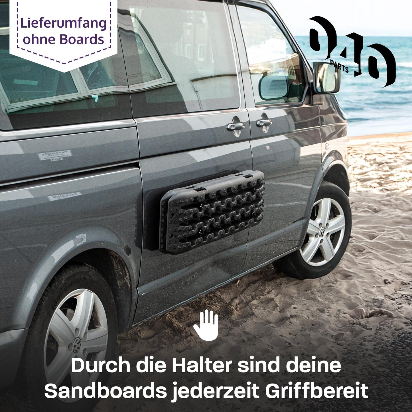 040 Parts Magnetische Halterung für Auffahrkeile und Sandbleche extra Variabel - Pro Variante auch für Maxtrax