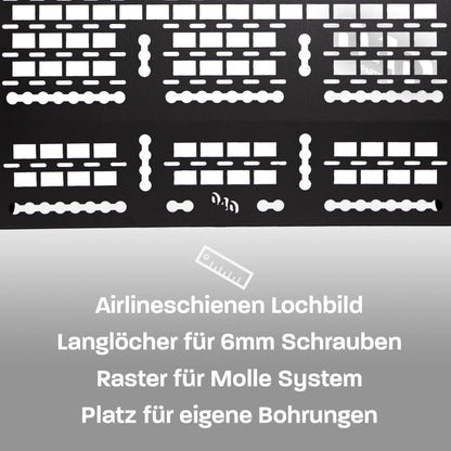 040 Parts Molle Board für VW T5 T6 T6.1 Schiebetür Universelle Gerätehalterung