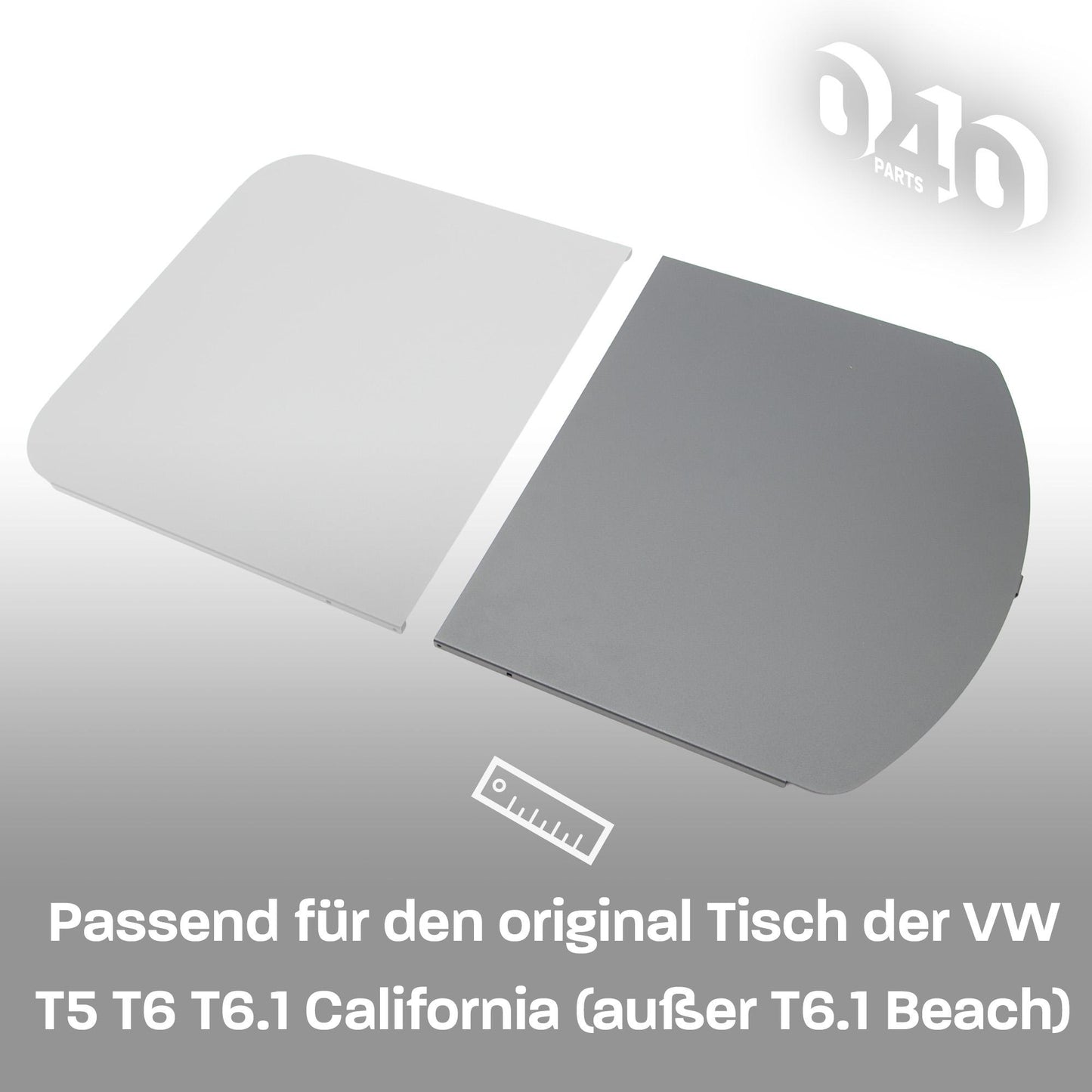 040 parts table extension round side for VW T5/T6/T6.1 California stable table extension round side