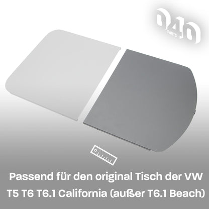 040 parts table extension round side for VW T5/T6/T6.1 California stable table extension round side