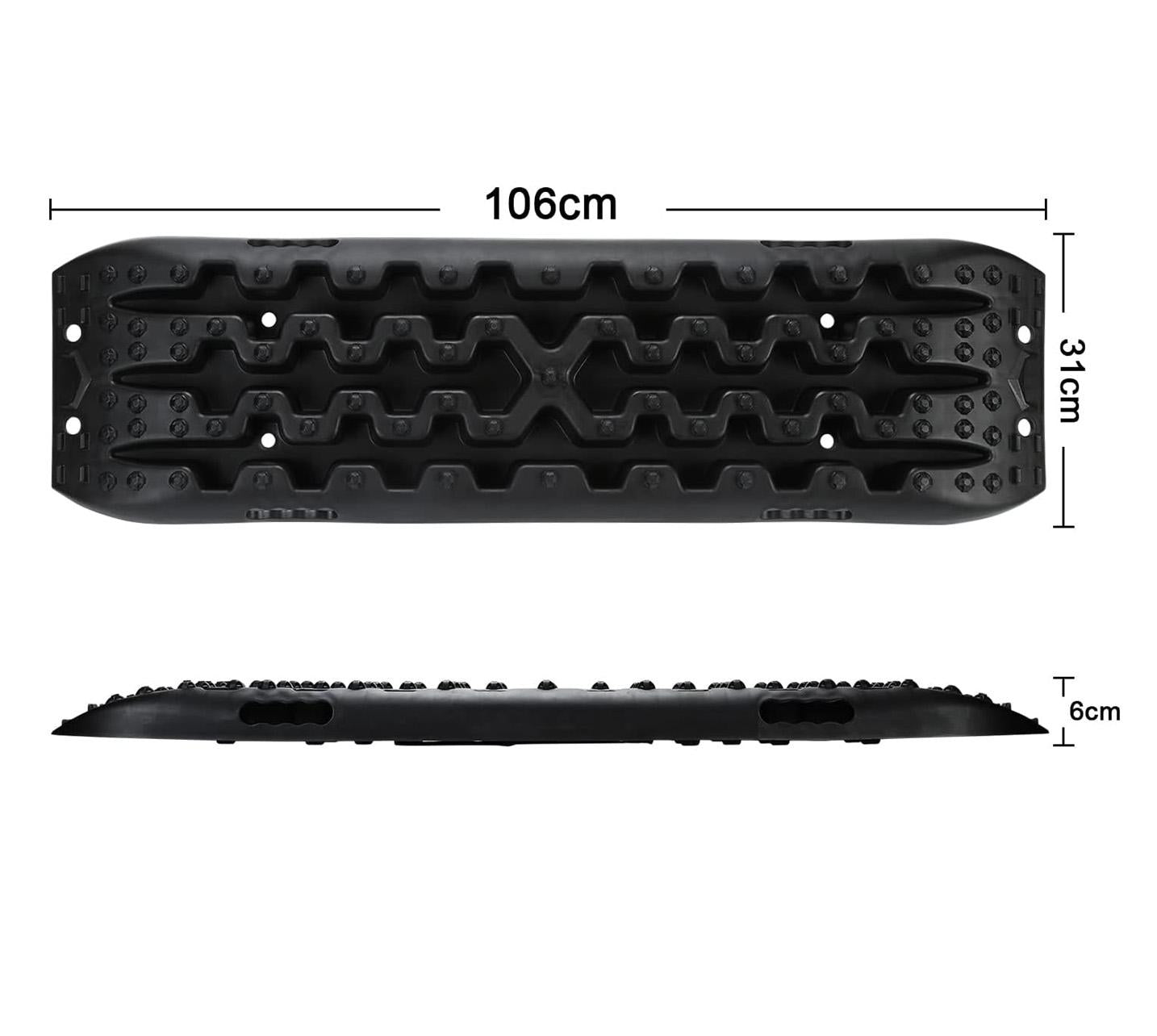 040 Parts Anfahrhilfe schwarz lang Traktionsmatte Sandboard 10T Tragfähigkeit, Perfekt für Molleboard Sand board