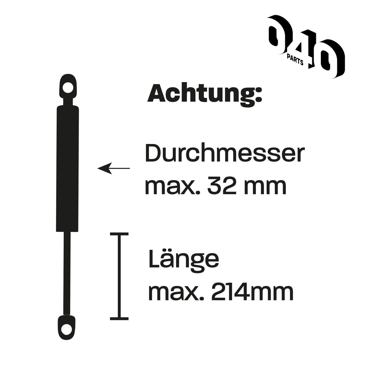 040Parts Heckklappenaufsteller kompatibel für VW Transporter oder Multivan