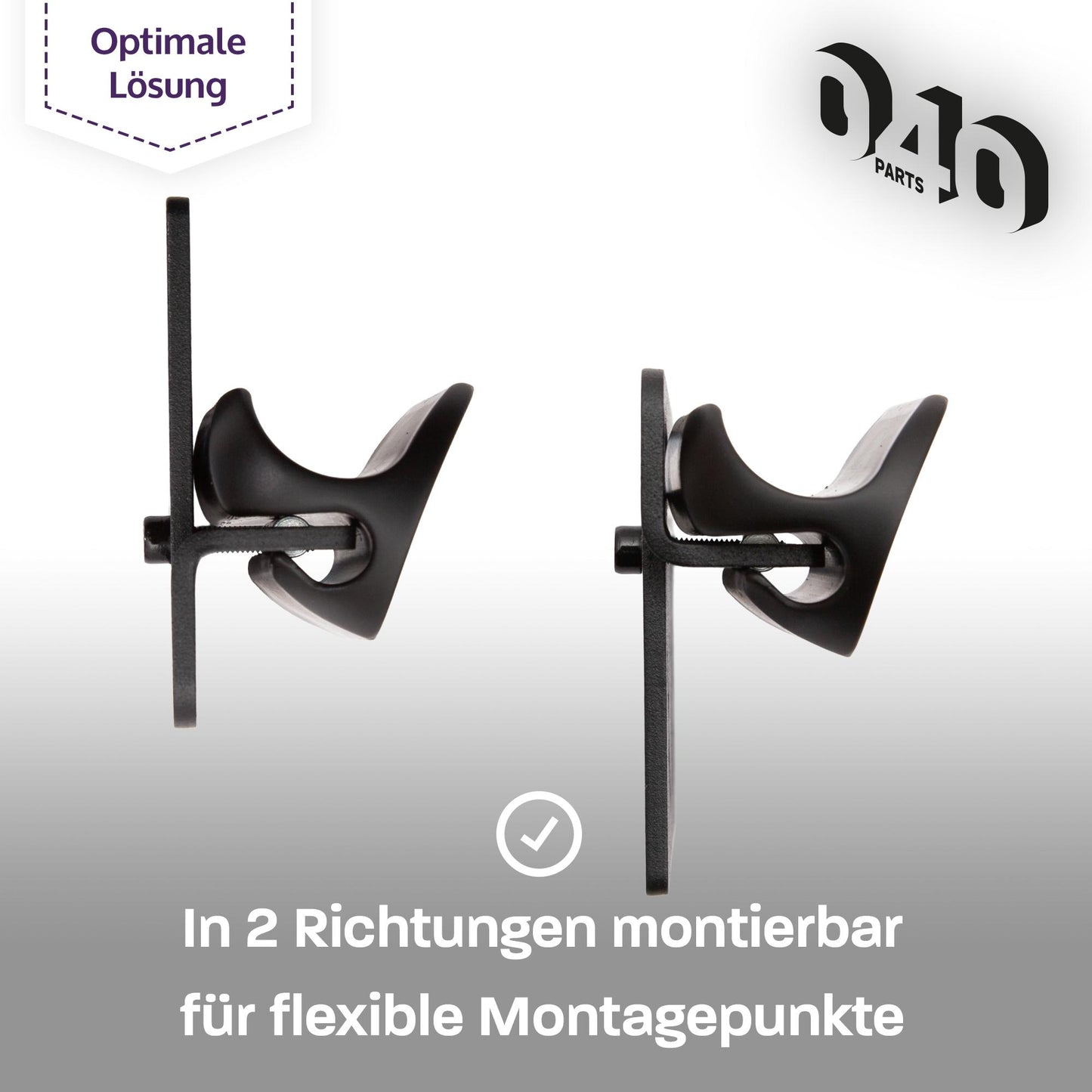 040 Parts Universelle Montageplatte für Reimo TopRail einzigartige Halteplatte Lochplatte  für dein Zubehör