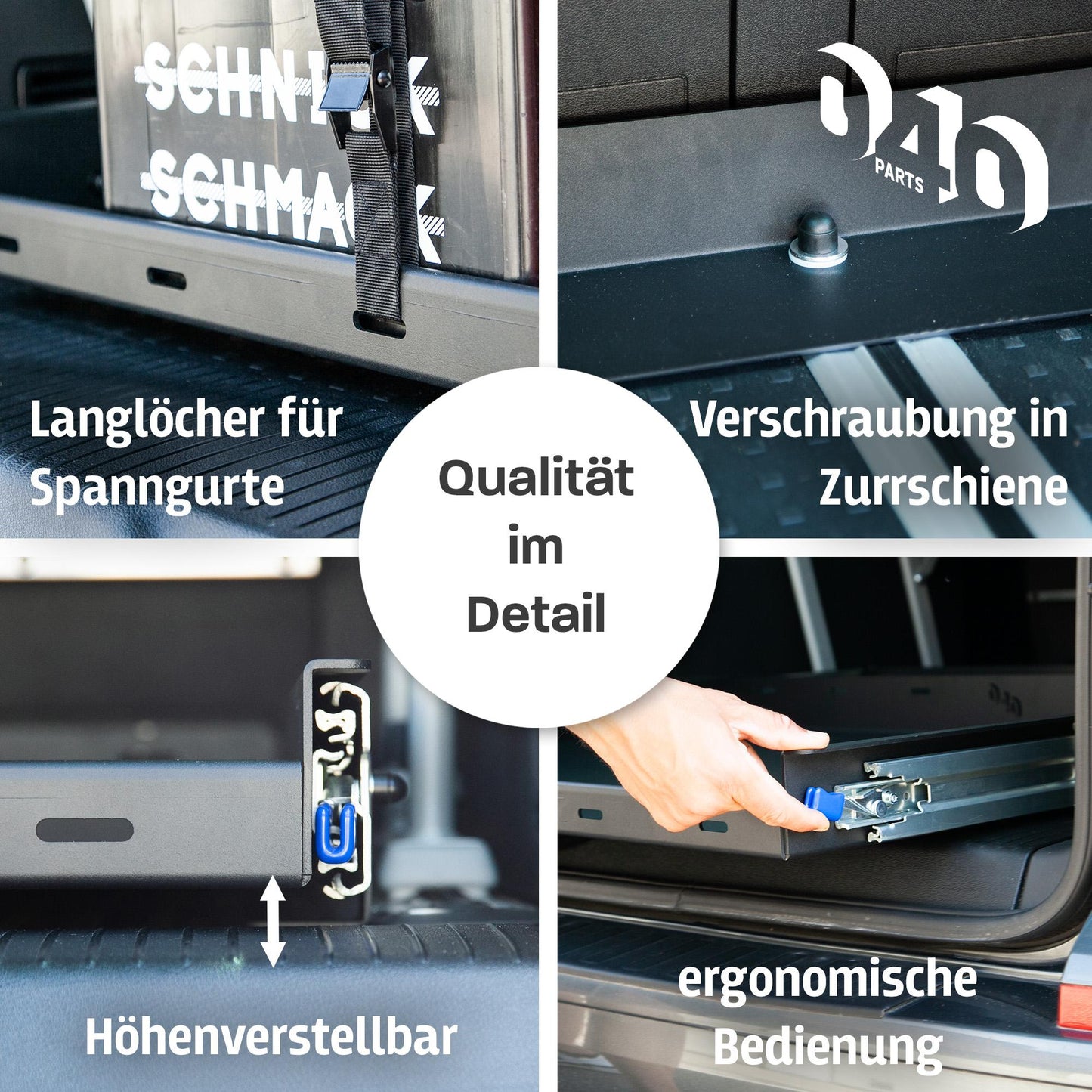 040 parts Heckauszug Schublade für T5 T6 T6.1 California (Comfortline Coast Ocean) Heckbox Gepäckauszug Schwerlastauszug Schiene