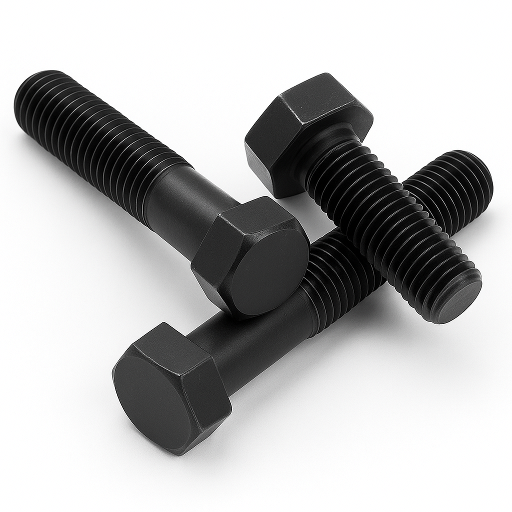 Sechskantschraube DIN 933 M8 8-8 schwarz verzinkt