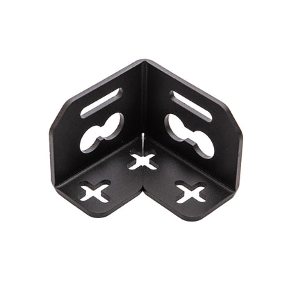 B-Ware: 040 Parts enkele aluminium kofferklem (hoek) voor Molleboard - universeel inzetbaar, gepoedercoat, voor zware lasten