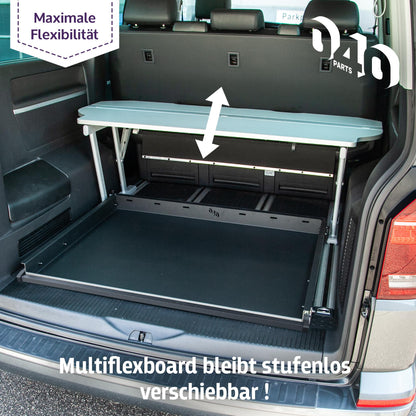 B-Ware: 040 parts Einhand Heckauszug Schublade 800mm für T5 T6 T6.1 California Beach oder für Multivans Heckbox Gepäckauszug Schwerlastauszu