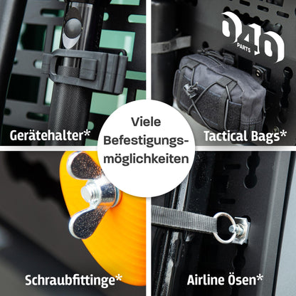 B-Ware: 040 Parts ultra flacher Dachgepäckträger für VW T5 T6 T6.1 California damit dein Van in Tiefgaragen passt Dachträger