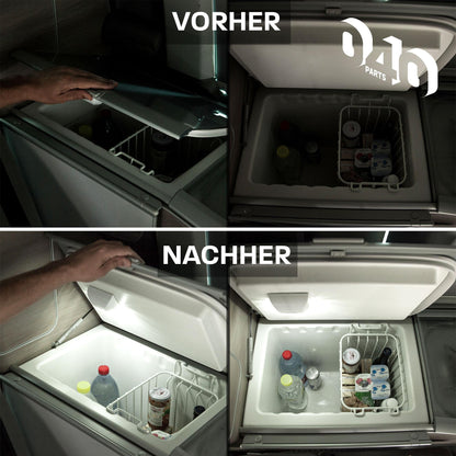 B-Ware: 040Parts automatisches LED Kühlschranklicht/Kühlbox kompatibel mit Wohnwagen, Wohnmobile, Caravans, Van, Kühltruhe, Mini Kühlschrank