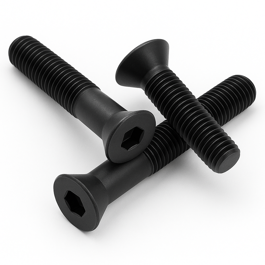 Senkkopfschraube ISO 10642 M10 8-8 schwarz verzinkt Innensechskant