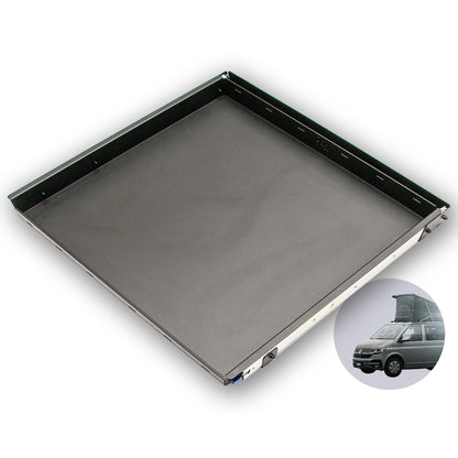 B - Ware: 040 parts classic Heckauszug Schublade 750mm für T5 T6 T6.1 California (Comfortline Coast Ocean) Heckbox Gepäckauszug Schwerlastauszug Schie