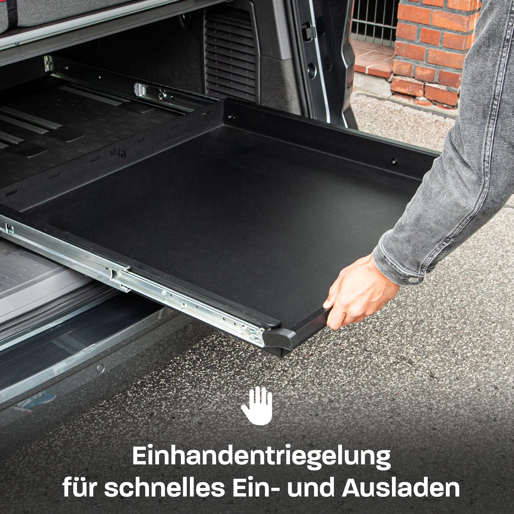 B - Ware: 040 parts classic Heckauszug Schublade 800mm T7 new California Beach Multivan Heckbox Gepäckauszug Schwerlastauszug Schiene neuer