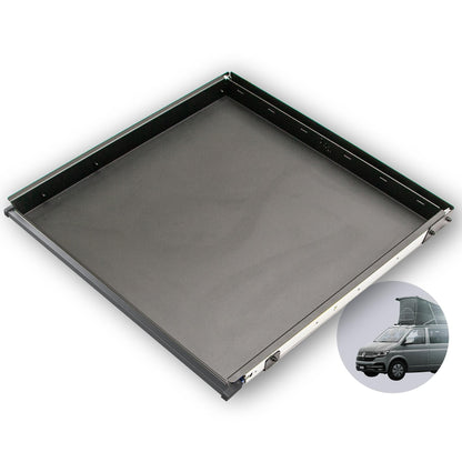 B - Ware: 040 parts Einhand Heckauszug Schublade 750mm für T5 T6 T6.1 California (Comfortline Coast Ocean) Heckbox Gepäckauszug Schwerlastausz - 040parts - 4260715848502