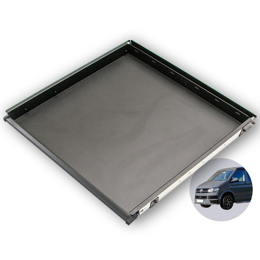 B - Ware: 040 parts Einhand Heckauszug Schublade 800mm für T5 T6 T6.1 California Beach oder für Multivans Heckbox Gepäckauszug Schwerlastauszu - 040parts - 4260715848458