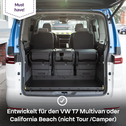 B - Ware: 040 parts Einhand Heckauszug Schublade 800mm für T7 new California Beach Multivan Heckbox Gepäckauszug Schwerlastauszug neuer