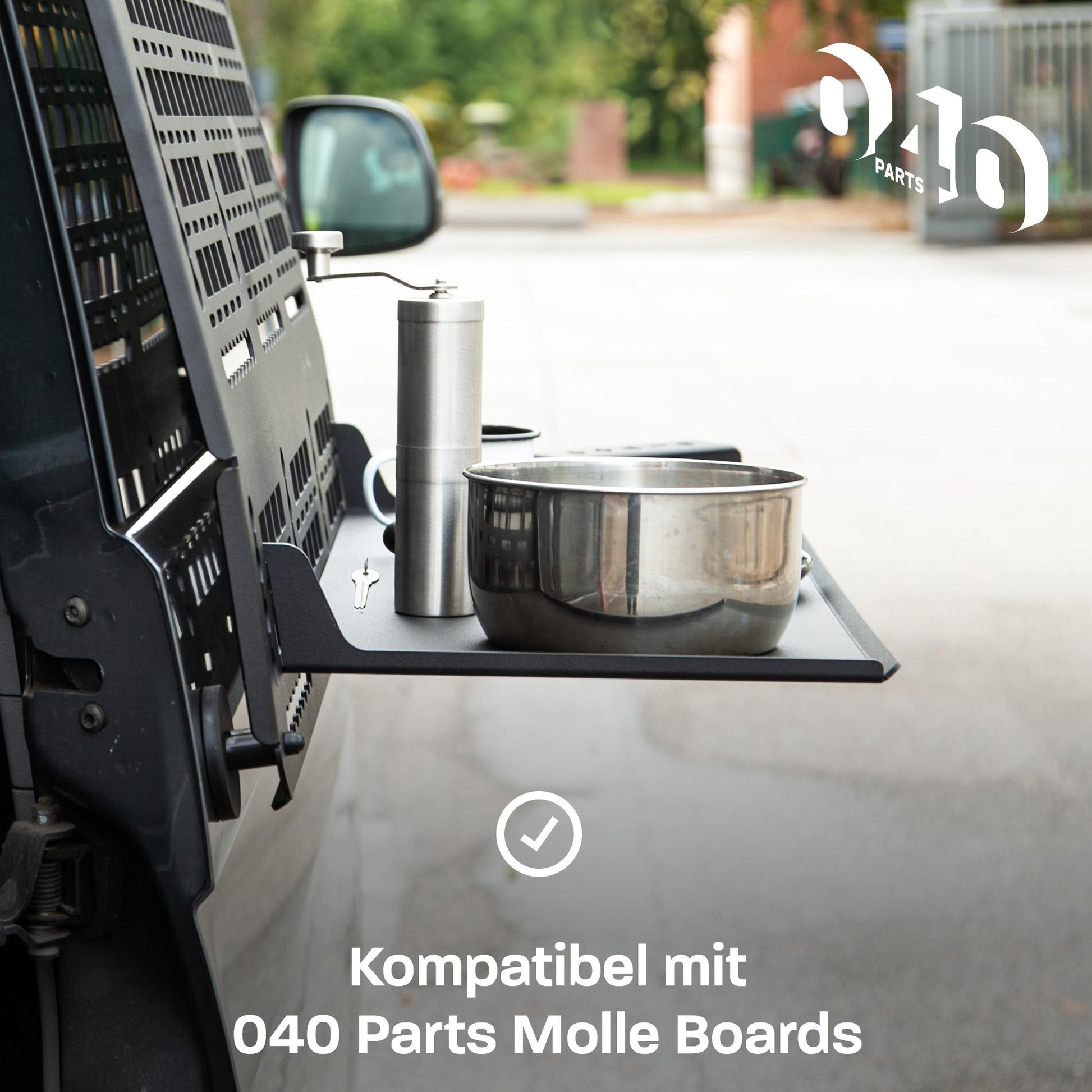 B - Ware: 040 parts Einhängetisch 69x31cm für Molle Boards von 040 Parts Campingtisch Abstellfläche Klapptisch - 040parts - 4260715848328