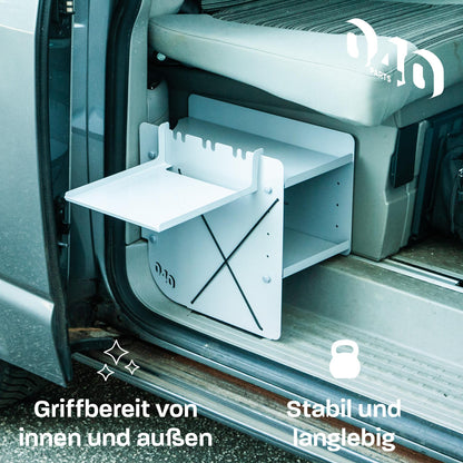 B - Ware: 040 parts Einhängetisch grau für das Schuhregal die perfekte Ablage Campingtisch Beistelltisch - 040parts - 4260715848182