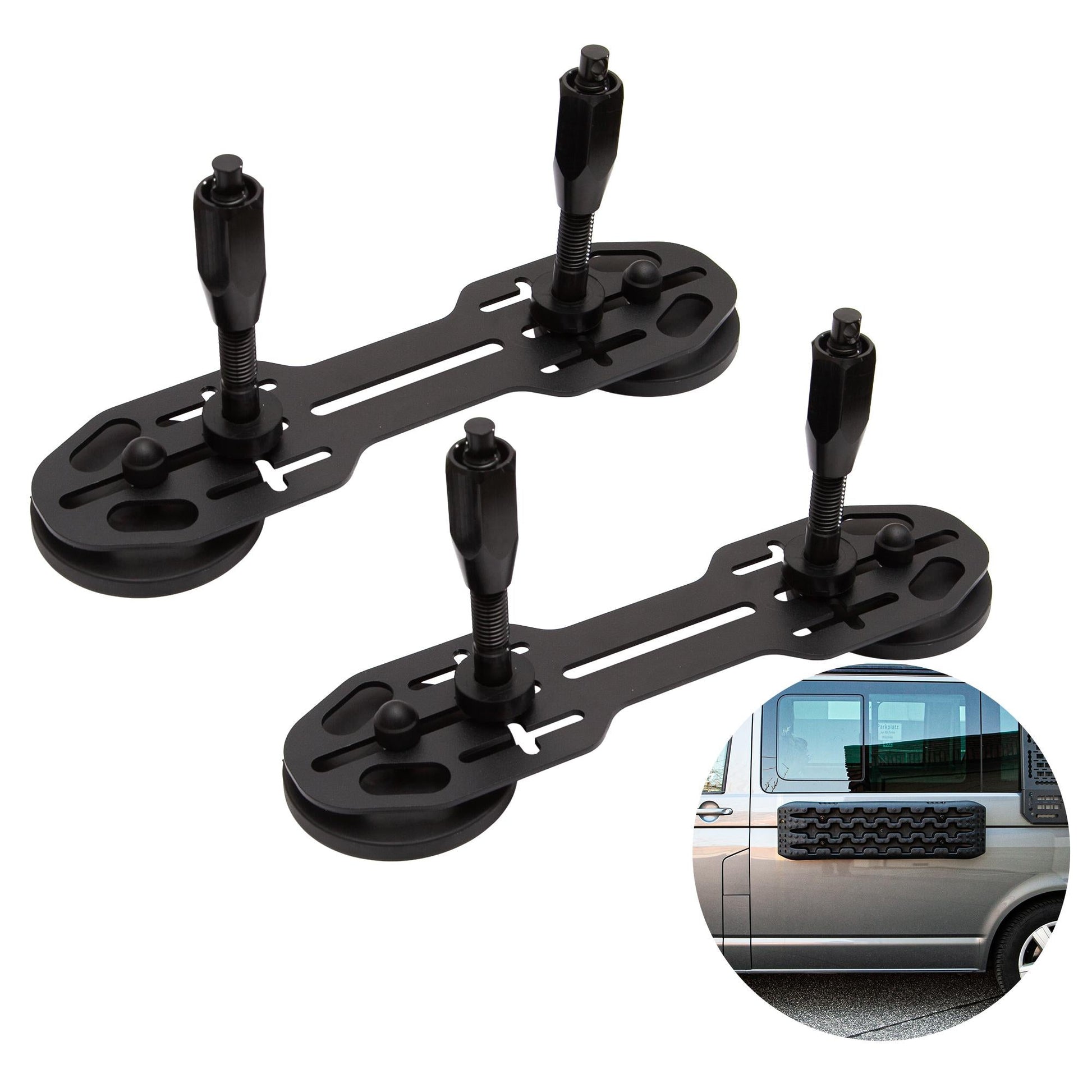 B - Ware: 040 Parts Magnetische Halterung für Auffahrkeile und Sandbleche extra Variabel - Pro Variante auch für Maxtrax