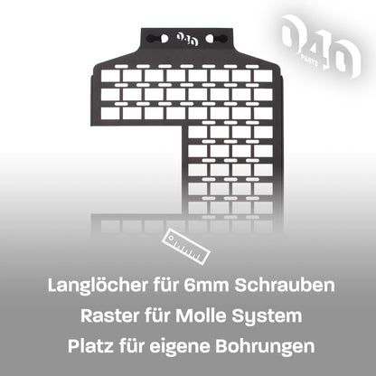 B - Ware: 040 parts Molle Board für den Fahrersitz im California Ordnungshelfer Equipmenthalter tool board für VW T5 T6 T6.1 California