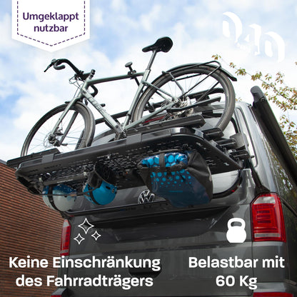 B - Ware: 040 Parts Molle Board für VW T5 T6 T6.1 Fahrradträger Gepäckträger Offroad Zubehör kompatibel mit original Heckträger LOGO