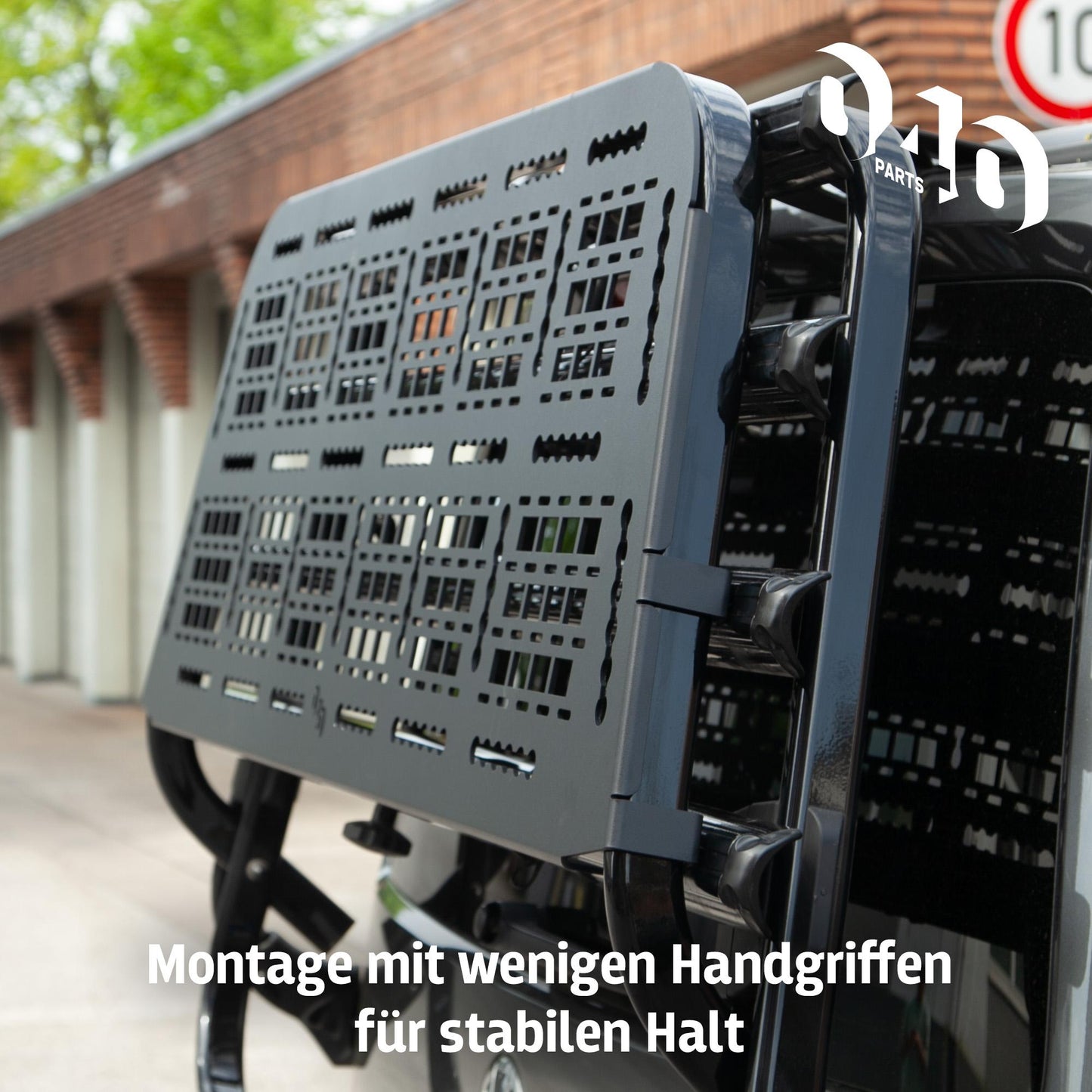 B - Ware: 040 Parts Molle Board für VW T5 T6 T6.1 Fahrradträger Gepäckträger Offroad Zubehör kompatibel mit original Heckträger LOGO