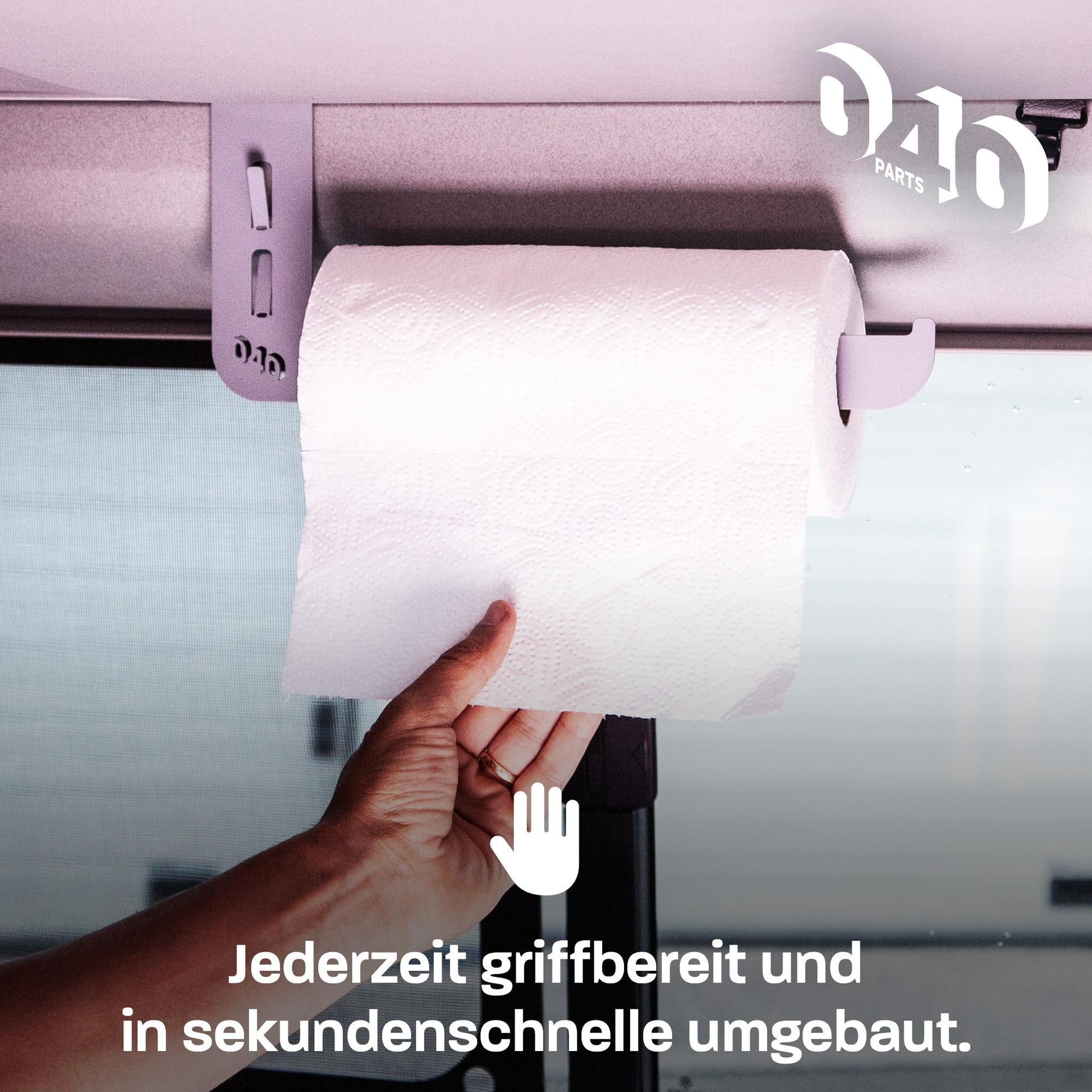 B - Ware: 040 Parts Praktischer Küchenrollenhalter für VW T5 T6 T6.1 California - verstärkte Version!