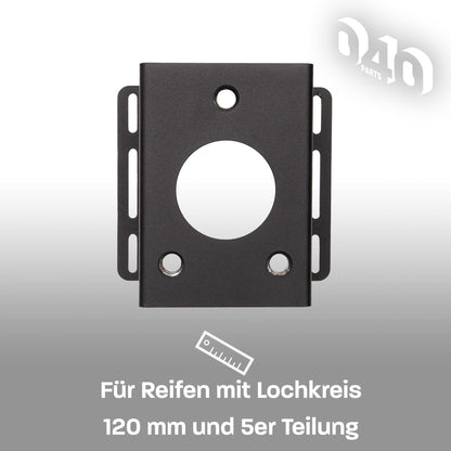 B - Ware: 040 parts Reserveradhalter für VW T5, T6 und T6.1 Ersatzreifen kompatibel mit vielen Anderen Felgen Ersatzreifen Halter Ersatzrad Ha - 040parts - 4260715848403