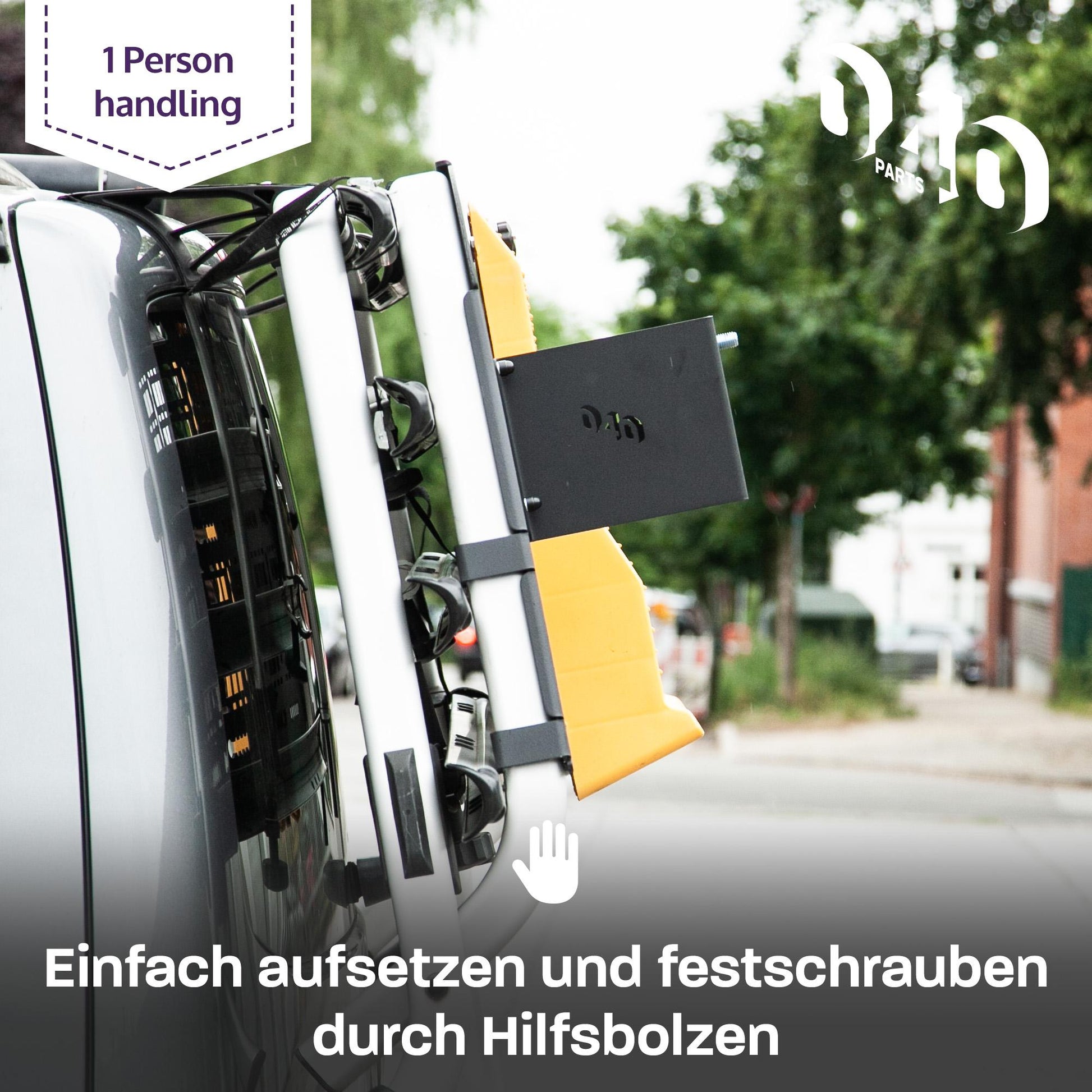 B - Ware: 040 parts Reserveradhalter für VW T5, T6 und T6.1 Ersatzreifen kompatibel mit vielen Anderen Felgen Ersatzreifen Halter Ersatzrad Ha - 040parts - 4260715848403