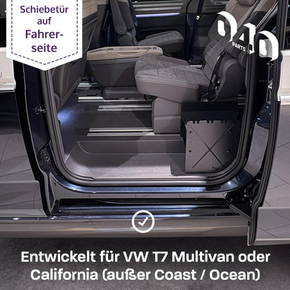 B - Ware: 040 Parts Schuhregal SCHWARZ FAHRERSEITE Zubehör passend für VW T7 California und Multivan Schuhorganizer Schuhtasche