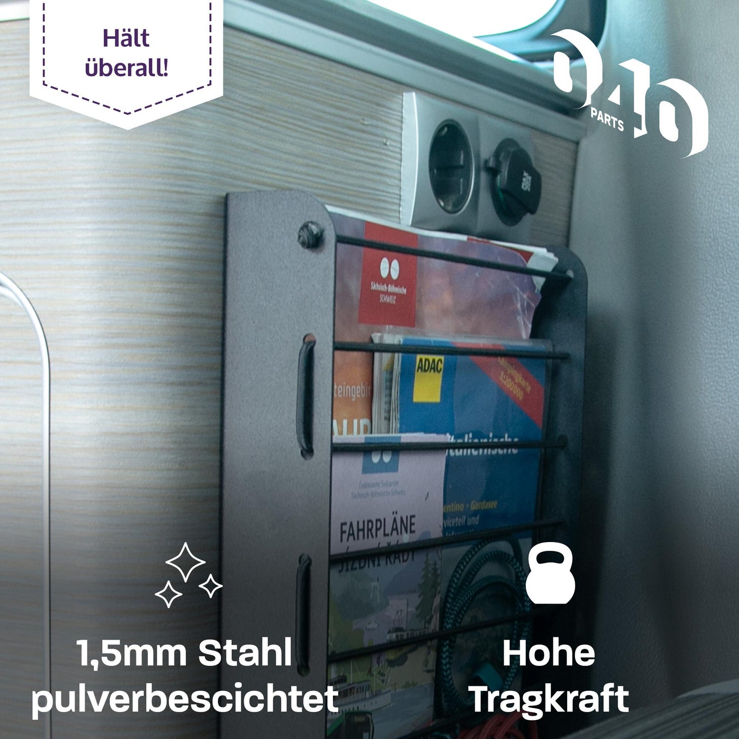 B - Ware: 040 parts Staufach Schrank Regal für VW T7 T5 T6 T6.1 California 30 x 22 cm oder Van Camper Wohnmobil Caravan Küche - 040parts - 4260715848540