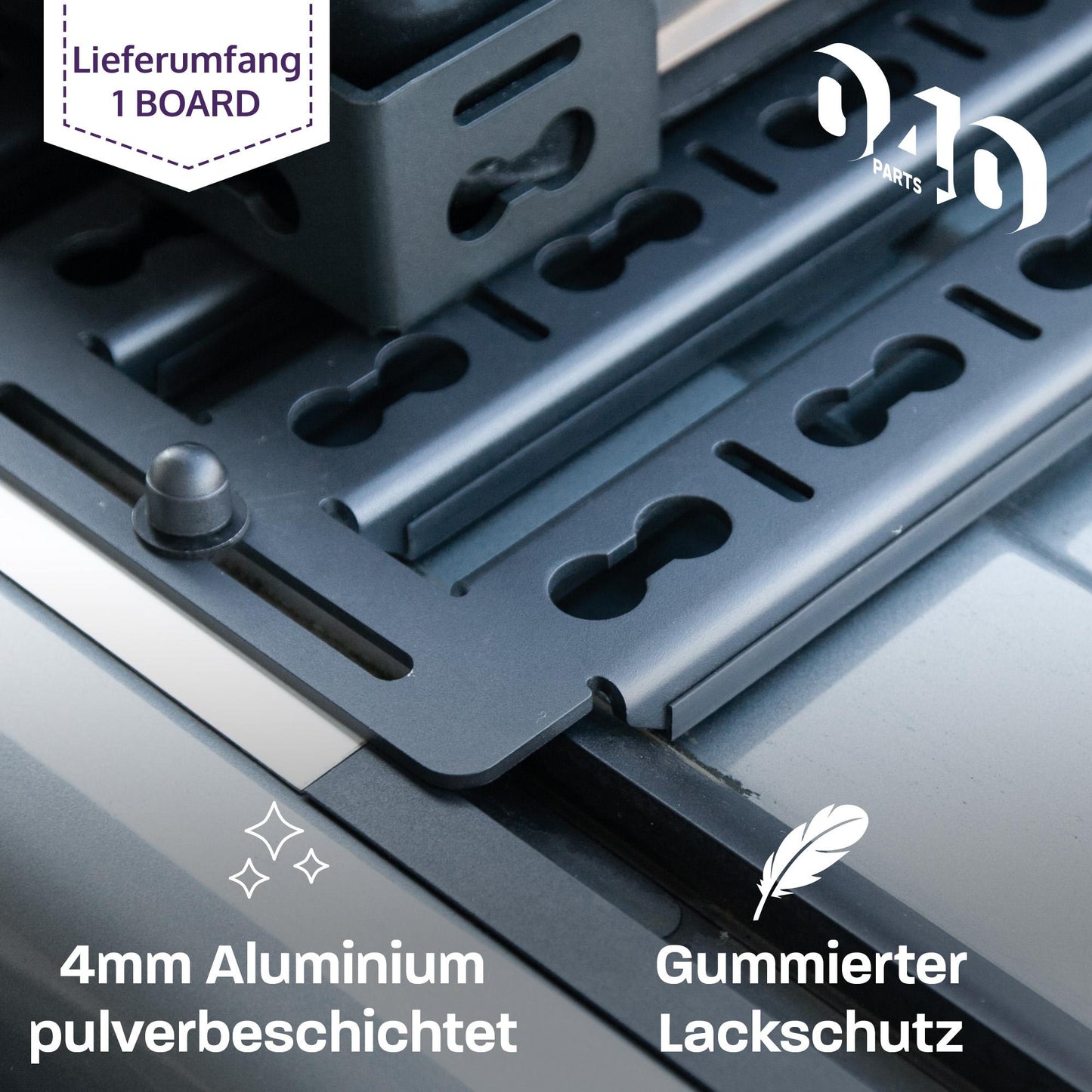 B - Ware: 040 Parts ultra flacher Dachgepäckträger für VW T5 T6 T6.1 California damit dein Van in Tiefgaragen passt Dachträger - 040parts - 4260715848588