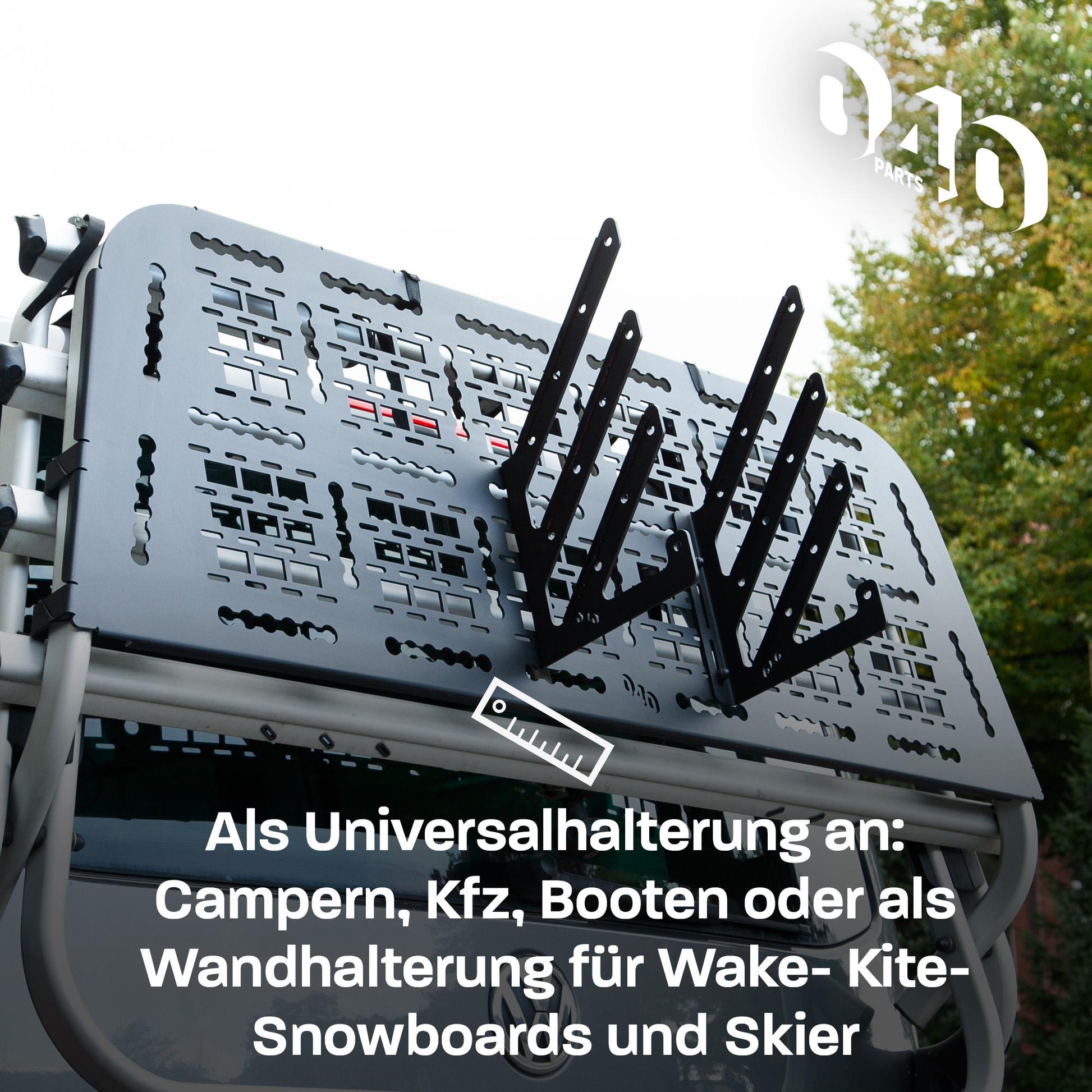 B - Ware: 040 Parts universeller Wakeboard Kiteboard Snowboard Halter kompatibel mit Molle board für VW T5 T6 T6.1 oder andere - 040parts - 4260715848205