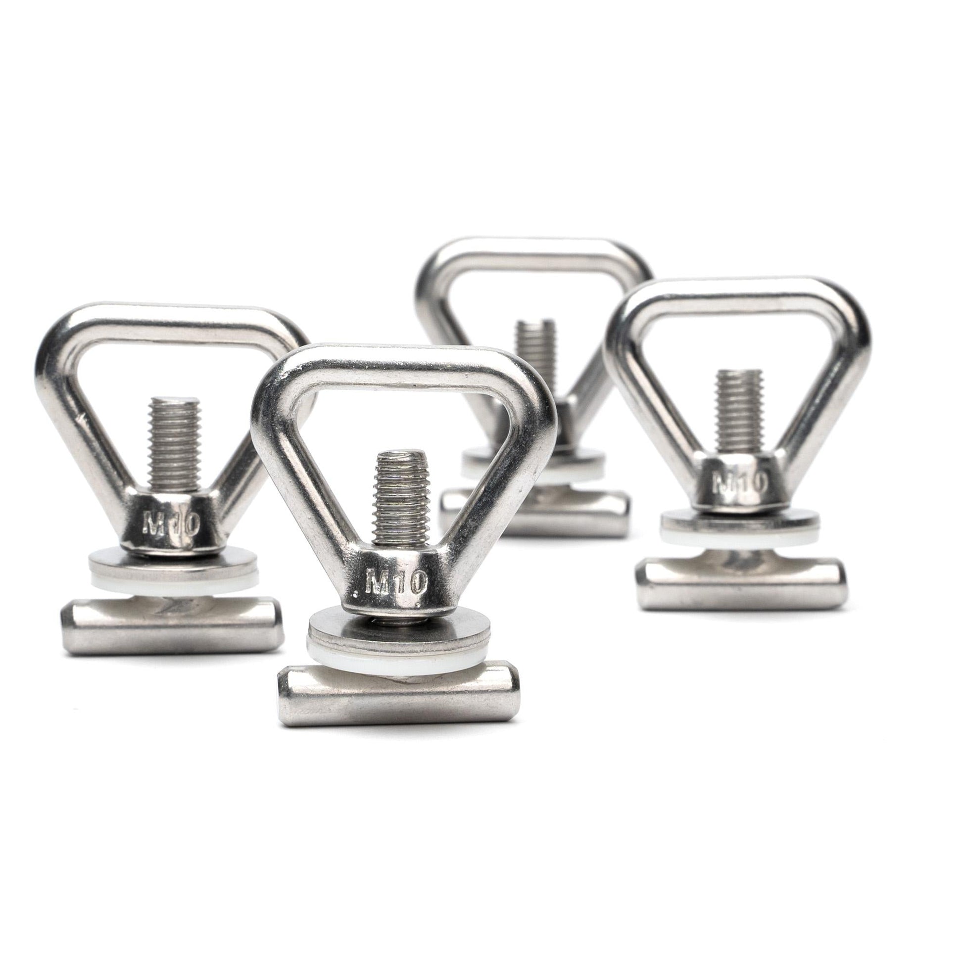 B - Ware: 4er Set Zurrösen Ladungssicherung VW T5 / T6 / T6.1 Bulli, Multivan, California, Beach - 040parts - 4260715842173