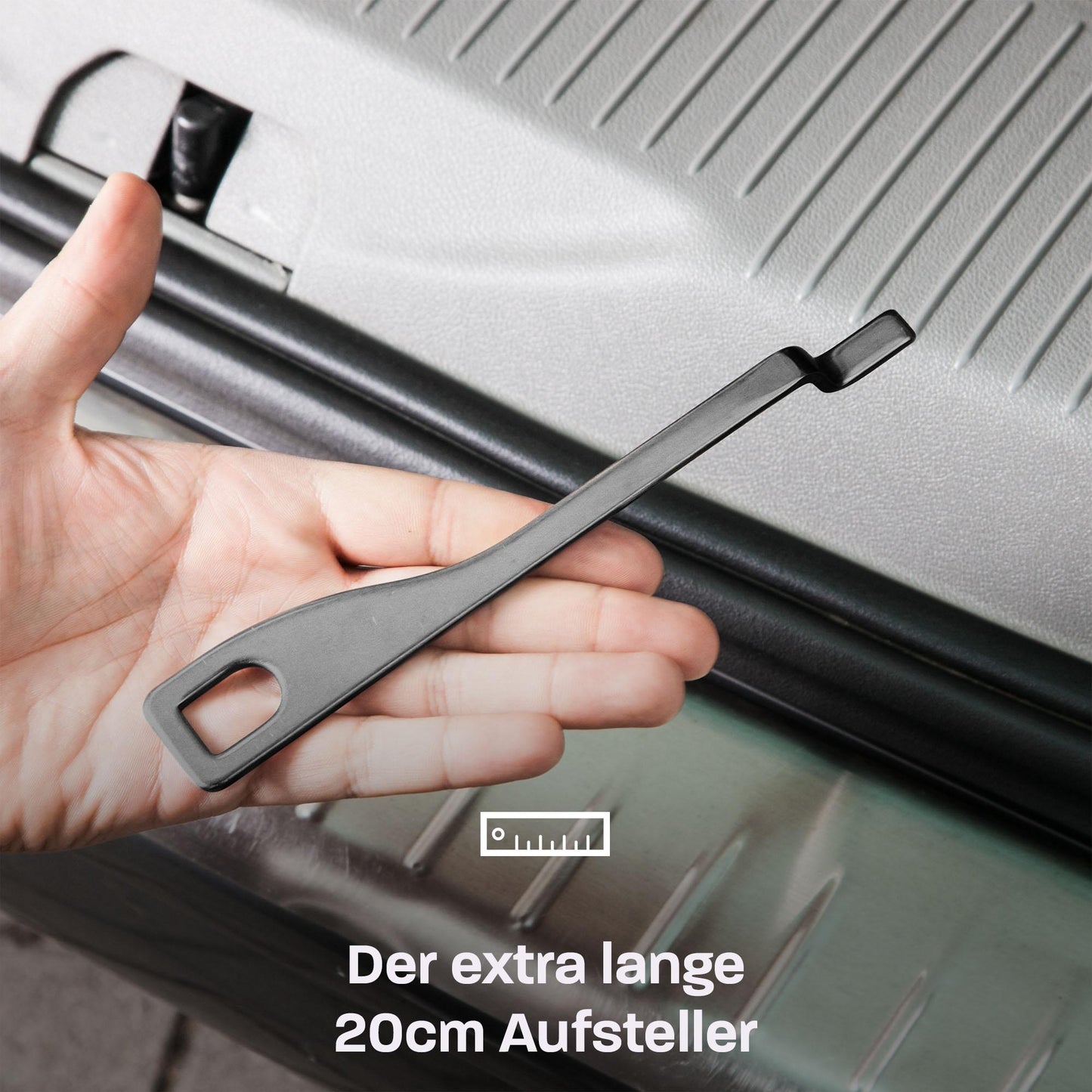 B - Ware: Langer Heckklappen Aufsteller 20cm VW T6, T5, T4 California Beach, Golf - 040parts - 4260715842357