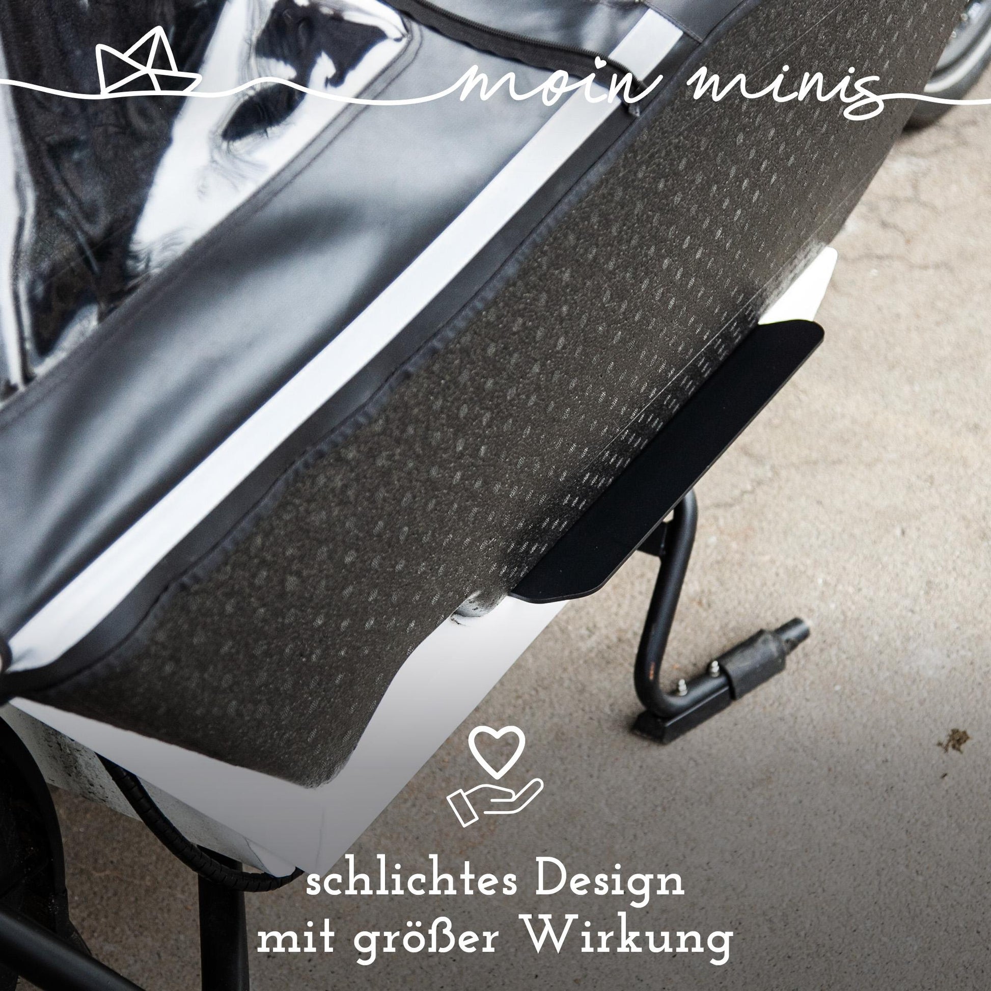 B - Ware: moin minis Einstiegshilfe für Urban Arrow Family Lastenrad Fahhrad Cargo bike Trittbrett für Kinder Trittstufe Aufstieghilfe