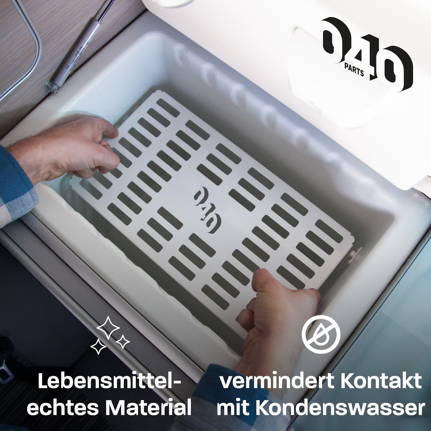 B - Ware: Plastik - NEU: 040 Parts Kühltruhenblech für VW T6.1 T6 T5 T4 California und Ford Nugget bis 2023 Einlegeboden für Camper Blech