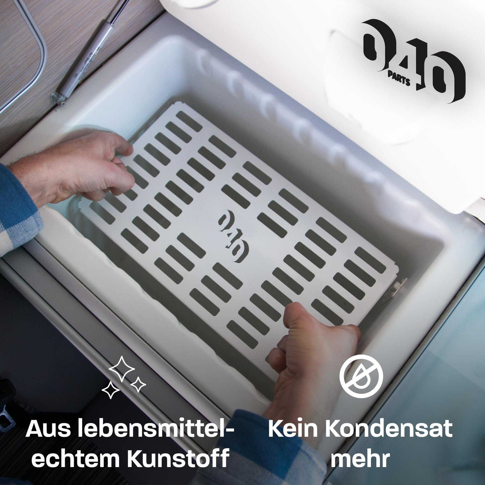 B - Ware: Plastik - NEU: 040 Parts Kühltruhenblech für VW T6.1 T6 T5 T4 California und Ford Nugget bis 2023 Einlegeboden für Camper Blech - 040parts - 4260715848649