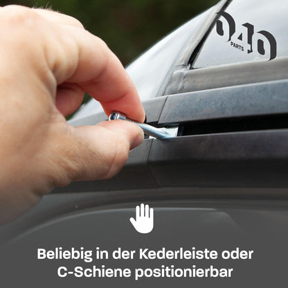 Ersatzteil: Einzelner Kederstein Nutenstein aus Stahl für VW T5 T6 T6.1 California mit M5 Gewinde - 040parts - 1234567891217