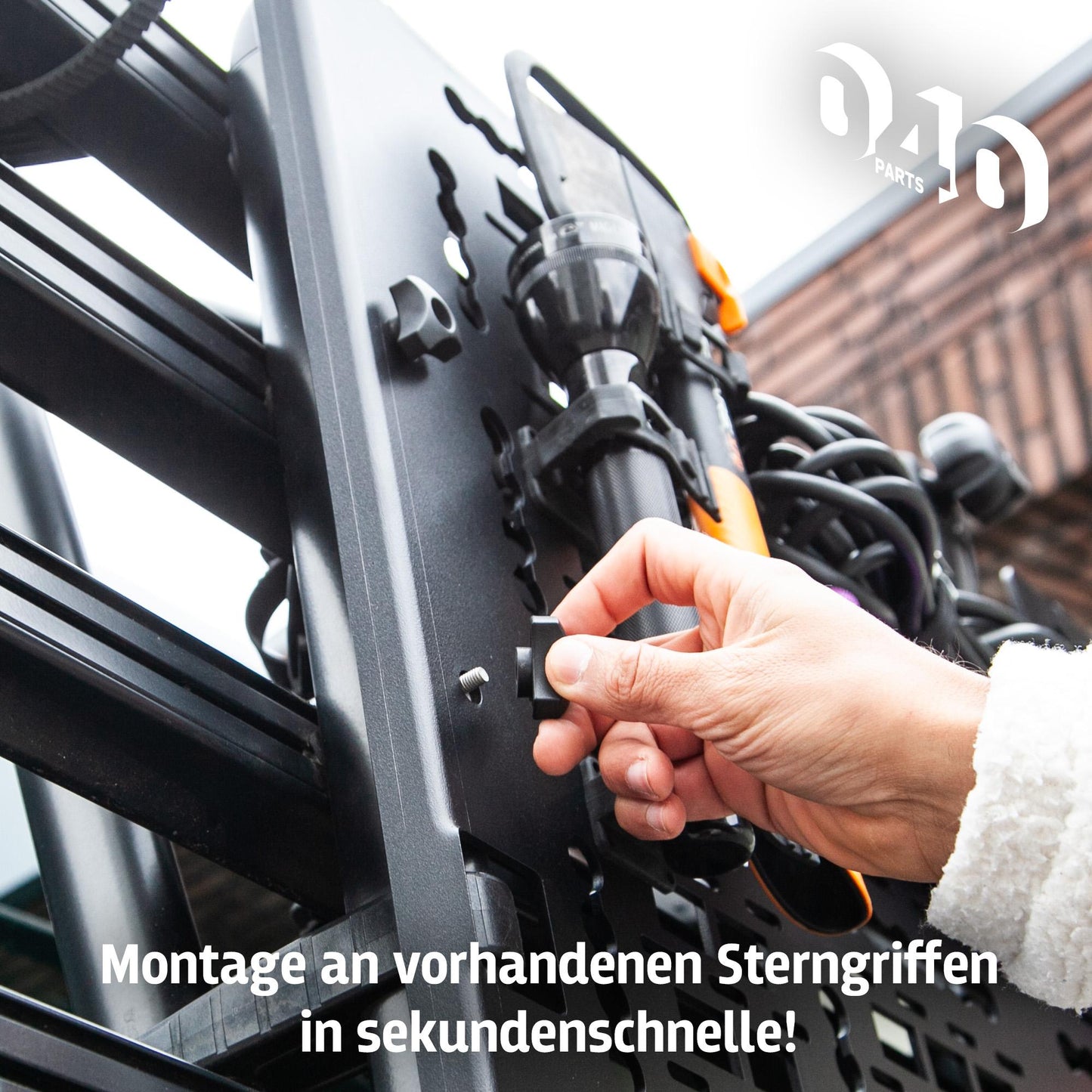 040 Parts Molle Board für VW T6.1 VW T6 original Fahrradträger und Thule WanderWay Gepäckträger Offroad Zubehör Toolboard Werkzeughalter