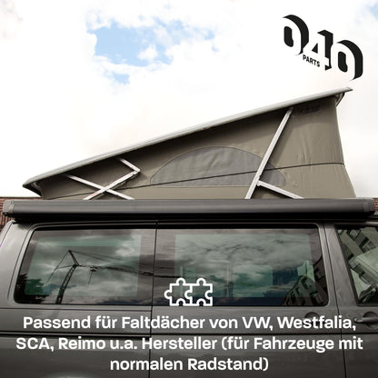 040Parts Spännremmar för pop-up-takväska med snabbspänne kompatibla med skåpbilar samt VW T7 VW T6.1 VW T5 Ford Nugget Marco Polo
