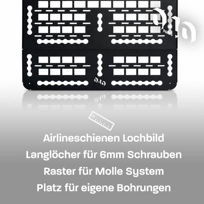 040 Parts Schiebetür Molle Board schmal für VW T5 T6 T6 1 Mercedes Marco Polo Ford Tourneo Custom Nugget etc