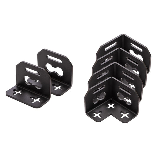 040 Parts Molle Kofferhalterung Komplett-Set: 2er Mittelstücke + 4er Ecken - Boxen bombenfest am Molle Board
