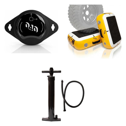 040 Parts Nivellier-Komplettset: Smarter Level-Sensor + Hebekissen 2er + Pumpe - in unter 2 Minuten gerade stehen