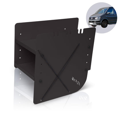 B-Ware: 040 Parts Schuhregal SCHWARZ FAHRERSEITE Tilbehør til VW T5 T6 T6.1 Skorganizer Skotaske