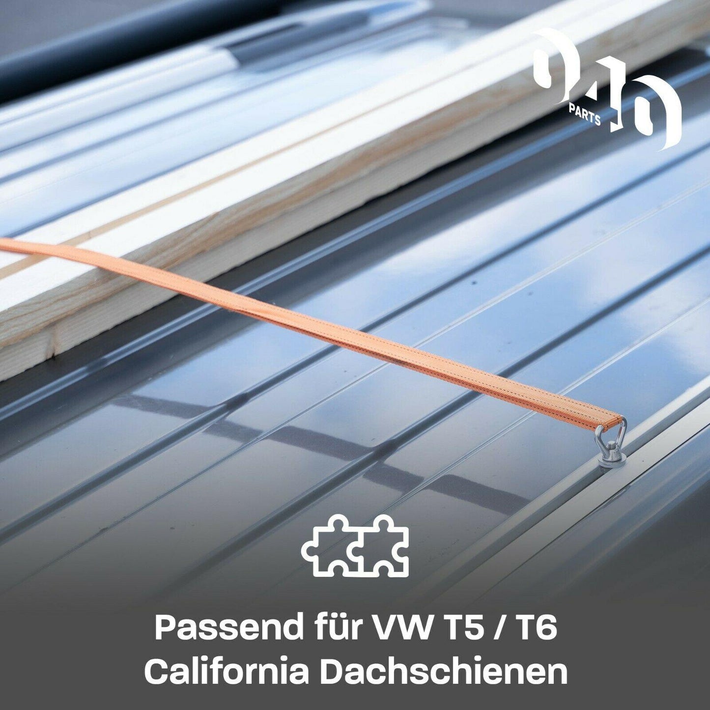 B-Ware: Edelstahl Zurrösen 4er Set für Dach-Schienen mit C-Profil für VW T5 T6 T6.1