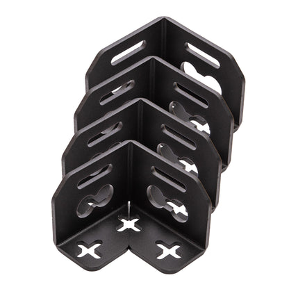 B-ware: 040 Parts sada 4 ks hliníkový držák kufru (roh) pro Molleboard - Univerzálně použitelný, Práškově lakovaný, Pro těžké zatížení