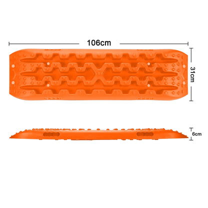 040 Parts Traction Aid Orange Long Traction Mat Sandboard 10T Load Capacity, Perfect for Molleboard Sandboard