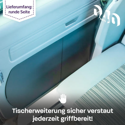 040 parts Bordpladeudvidelse rundt side til VW T5/T6/T6.1 California stabil skrivebordudvidelse rundt side