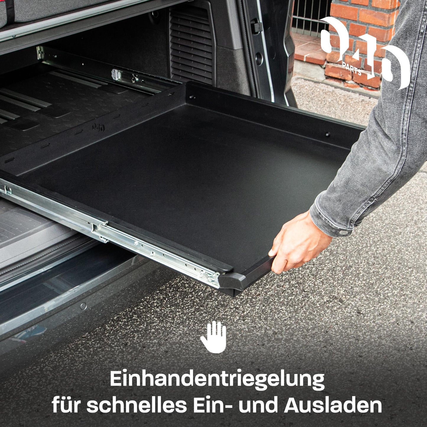 040 parts Eénhand Achterlader Schuiflade 950mm voor T7 new California Beach Camper Heckbox Bagagelade Zwaarlastlade Rail nieuwe California