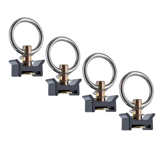 040 Parts Set de 4 embellecedores negros para rieles Airline - Perfecto para Molle-Board, almacenaje seguro y rápido